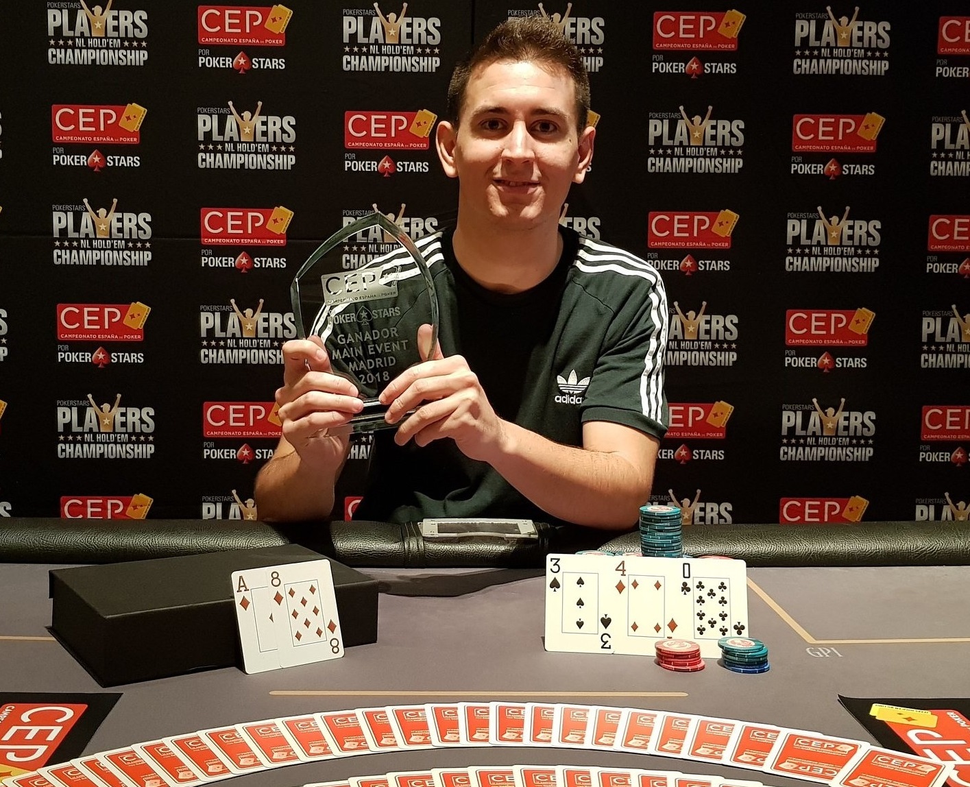 David Sierra campeón del CEP por PokerStars Madrid 2018