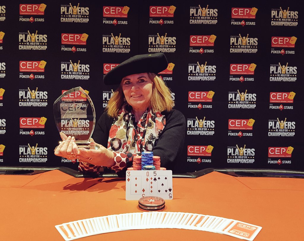 Isabel Zapatería txapeldun del CEP por PokerStars San Sebastián 2018