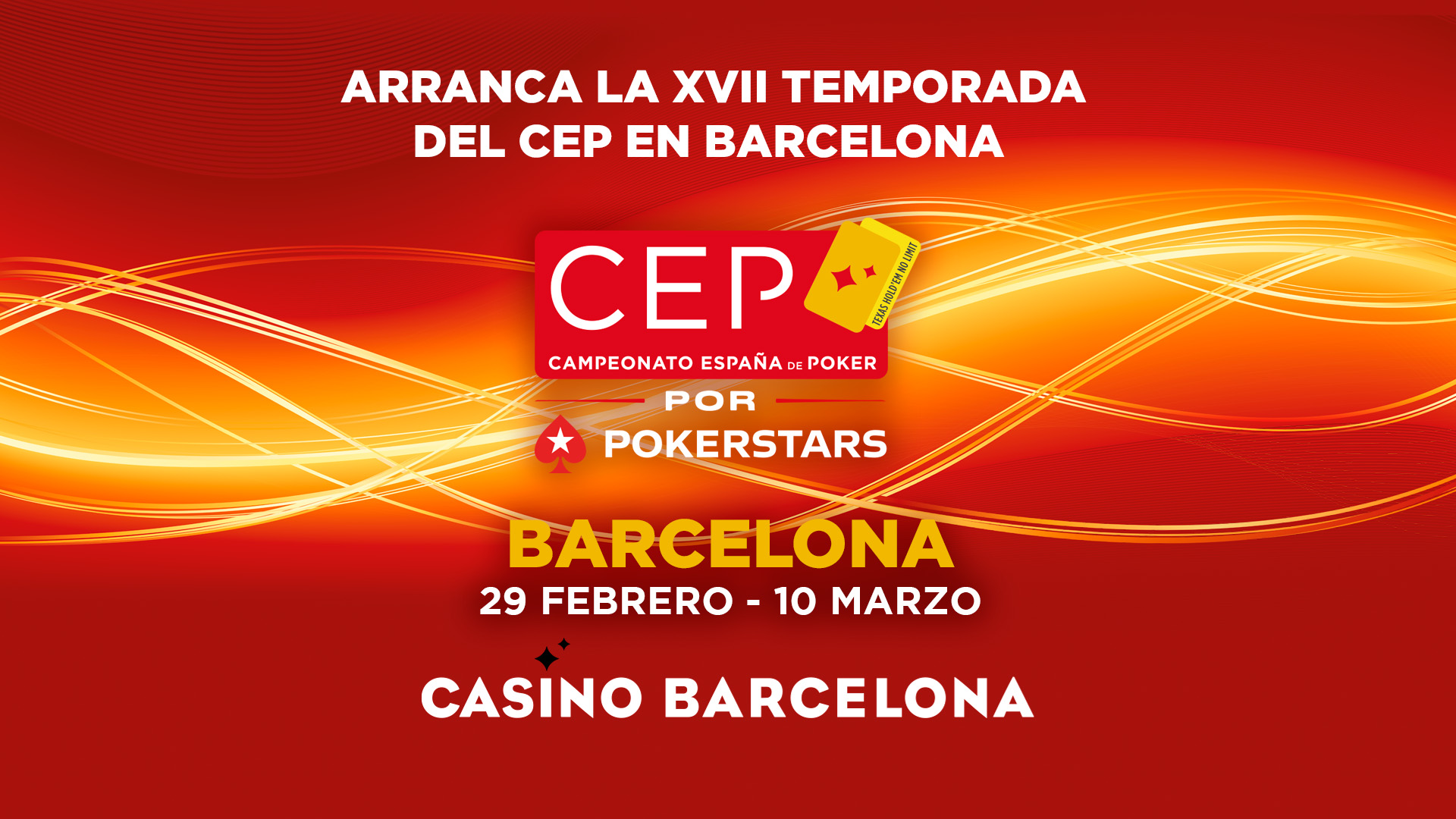 Casino Barcelona, primera parada del Campeonato de España de Poker por PokerStars